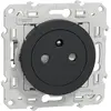 Prise affleurante avec terre 2P+T anthracite 16A - Odace - Schneider