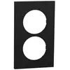 Plaque de finition - SCHNEIDER - Odace - Noir Onyx - 2 postes - 57mm