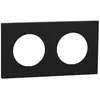 Schneider Plaque de finition 2 postes noir onyx - Odace II SCHNEIDER