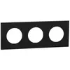 Schneider Plaque de finition 3 postes noir onyx - Odace II SCHNEIDER