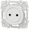 Prise de courant - Schneider Odace - 2P sans terre - 16A - Blanc craie