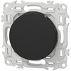 Interrupteur va-et-vient ou poussoir simple Noir onyx Schneider Odace