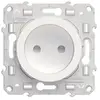 Schneider Prise simple 2 pôles blanc Odace