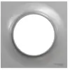 SCHNEIDER ELECTRIC Plaque de finition 1 poste Odace Styl aluminium