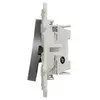 Schneider Electric Interrupteur va-et-vient + bouton-poussoir Odace - 10A - Connexion rapide - Alu