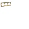 Plaque Schneider Odace Touch Bronze Brossé 3Postes