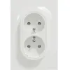 Schneider Double prise 2P+T - Blanc - Odace SCHNEIDER