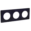 SCHNEIDER ELECTRIC Plaque de finition 3 postes Odace Styl anthracite