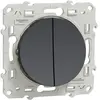 Schneider Double va et vient - Anthracite - ODACE SCHNEIDER