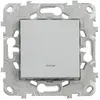 Bouton poussoir + voyant LED 10A - aluminium - Unica - Schneider