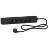 Multiprise 5 prises 2P+T avec 2 USB - 1,5 m - Anthracite