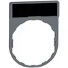 Harmony porte-étiquette plate 30x40 plastique gris avec étiq 8x27 vierge Schneider ZBY2101C0