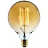 Ampoule Déco filament carbone Globe Ø125 25W E27 2700K - ELEXITY - Ampoule - Blanc chaud - Globe
