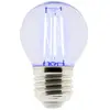 Elexity Ampoule LED Déco filament bleu 3W E27 Sphérique