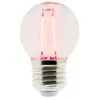 Ampoule LED Déco filament rouge - ELEXITY - Sphérique - 3W - Blanc chaud - Intérieur