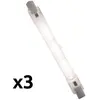 ELEXITY Ampoules Halogène - Lot de 3 - 120W - R7S - Blanc chaud - 2800 Kelvins