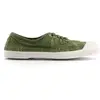 Tennis Bensimon Broderie Anglaise - Vert - Lacets plats - Adulte