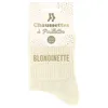 Chaussettes beiges paillettes "blondinette