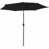 Happy Garden Parasol Droit Hapuna Rond 2,70m De Diamètre Noir