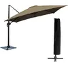 Parasol déporté - HAPPY GARDEN - MOLOKAI - carré - taupe - 3x3m