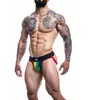 Cut4Men - Stripe Pride Jockstrap - XL - Regenboog
