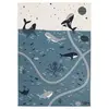 Nattiot Tapis de jeu rectangulaire Deep Blue (123 x 180 cm)