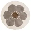 Nattiot Tapis rond Bohemian daisy taupe