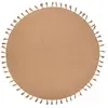 Nattiot Tapis rond tressé avec fil doré Lisette (140 cm)