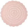 Nattiot Tapis rond Alma rose nude (120 cm)