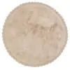 Nattiot Tapis rond Perla nude (110 cm)