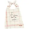 Serviette bavoir Vive la cantine