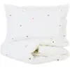 Parure de lit bébé taie et housse de couette 100x140 cm percale de cot...