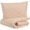 LITTLE CREVETTE Parure de lit bébé taie et housse de couette 100x140 cm Vichy