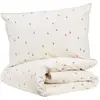 LITTLE CREVETTE Parure de lit bébé taie et housse de couette 100x140 cm Pom Pouce
