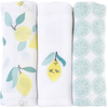 LITTLE CREVETTE Lot de 3 langes bébé coton bio* Limonade