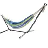 CONCEPT USINE Hamac sur pied 2,6 m toile en tissu polyester bleu/vert copacabana