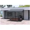 Concept-Usine Adro - Store Banne Manuel 4 X 2.5 M Gris Polyester