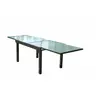 CONCEPT-USINE Concept-U - Uitbreidbare grijze aluminiumtafel BRESCIA