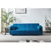 COPENHAGUE - Canapé scandinave convertible 3 places bleu canard