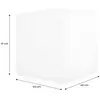 SWEEEK Cube LED 40cm décoratif lumineux blanc chaud commande à distance