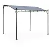 SWEEEK Pergola 3x2.5m - Brestum -  Toile grise - Pergola murale