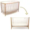 Charlie Crane Lit bébé évolutif Kimi Organic V2 Hazelnut (60 x 120 cm)