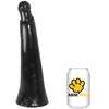Animhole Gangbangster - Elephant - Extreme Dildo - 30 x 8,8 cm - PVC - Zwart