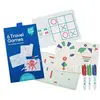 Super Petit Travel Game - 3 Omkeerbare siliconen mini matten met 3 mar...