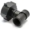 Raccord S60x6 en polypropylène - double sortie femelle 3/4'' bsp pour ibc 1000 litres