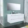 ZOOM Ensemble Meuble de salle de bain - L 120 - Blanc