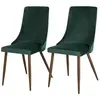 Lot de 2 chaises en velours vert - Vinni - Rendez-Vous Déco