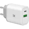Chargeur USB-A et USB-C Xmoove Swift PD 30 W Blanc et gris