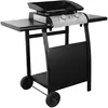 SWEEEK Plancha gaz 2 brûleurs inox 5kW avec chariot Plancha Porthos 2 brûleurs + chariot