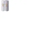 P'tit Basile 2 Draps Housse Jersey Bio Blanc Et Gris Perle 70 X 140 Cm